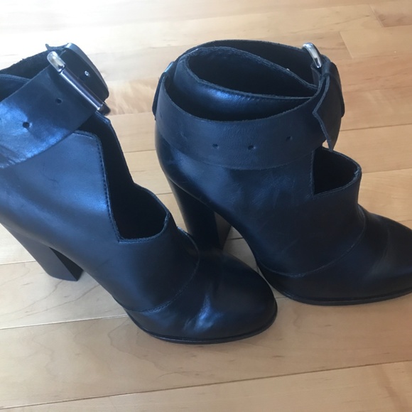 Leather Black Max Studio shoes boot - Picture 4 of 4